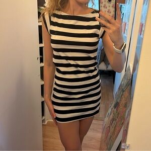 French Connection Striped Mini Dress